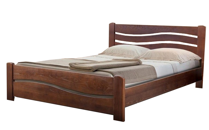 деревянная кровать Волна-3