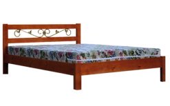 деревянная кровать Ника тахта с ковкой