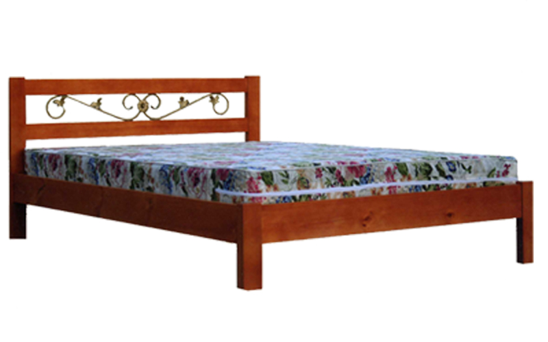 деревянная кровать Ника тахта с ковкой