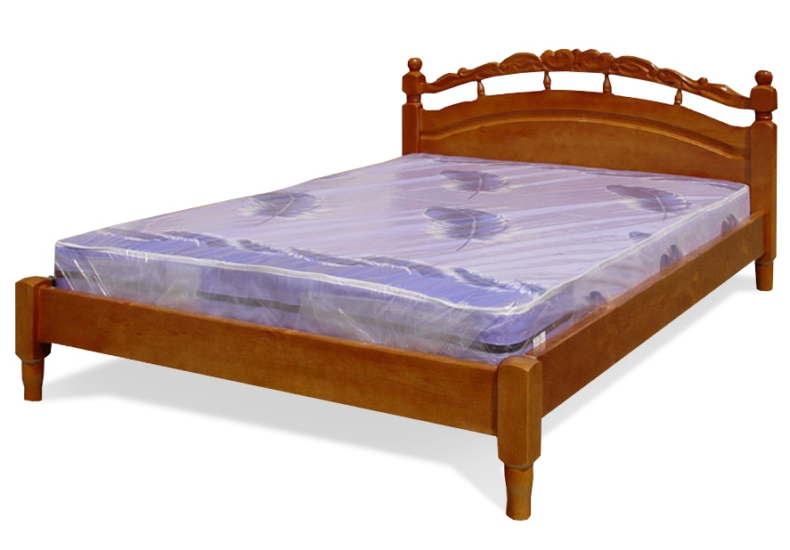 деревянная кровать Джулия с резьбой